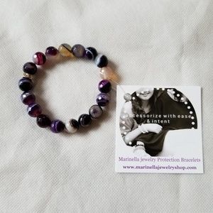 Purple Agate Bracelet